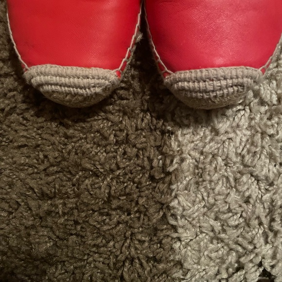Coach espadrilles women red leather shoes size 8.5 - Picture 5 of 7